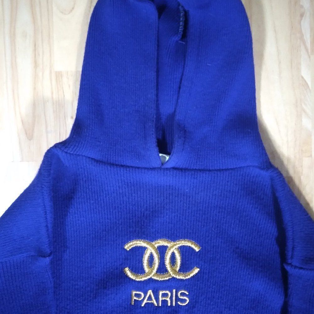 Vintage 90s Embroidered Logo Dapper Dan Hooded Sweater